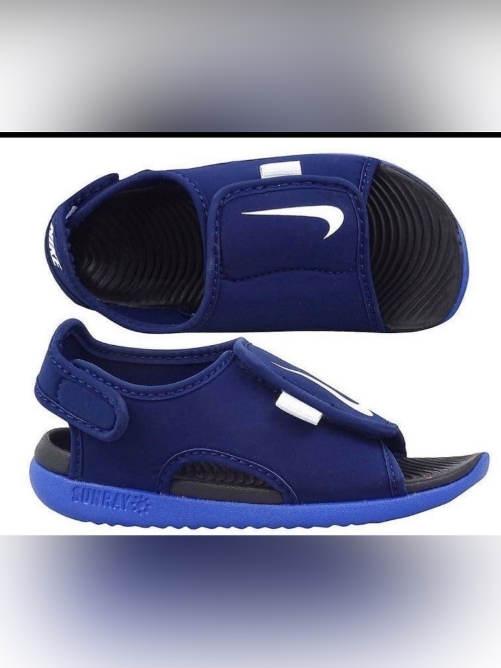 Nike Sunray Adjust 5 V2Toddler Sandals (Blue Void) SIZE 10C Preowned
